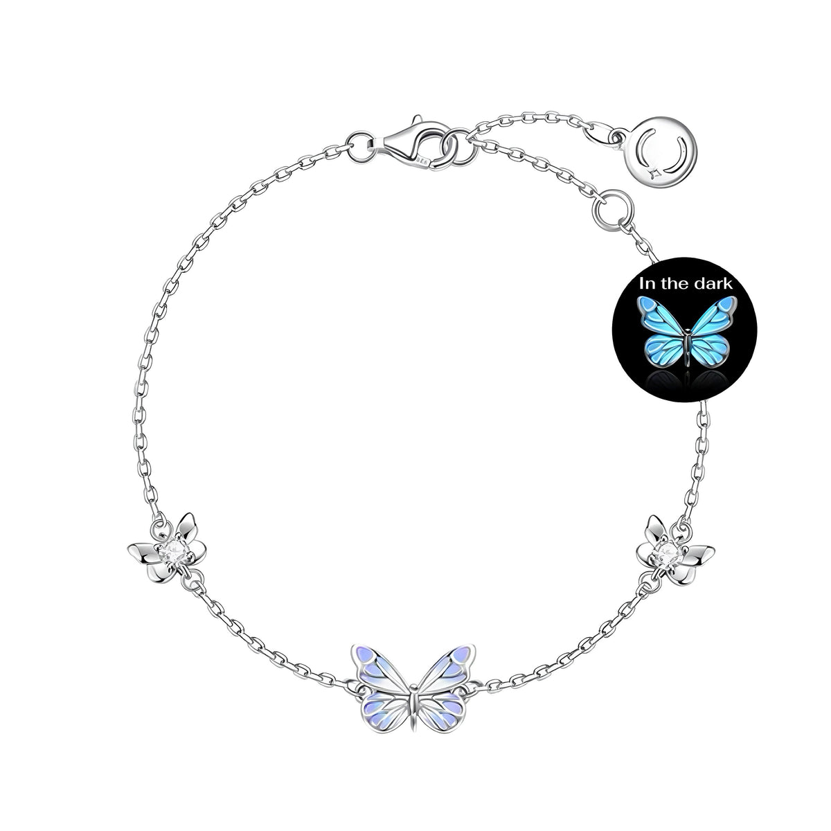 Default Luminous Dream Blue Butterfly Bracelet
