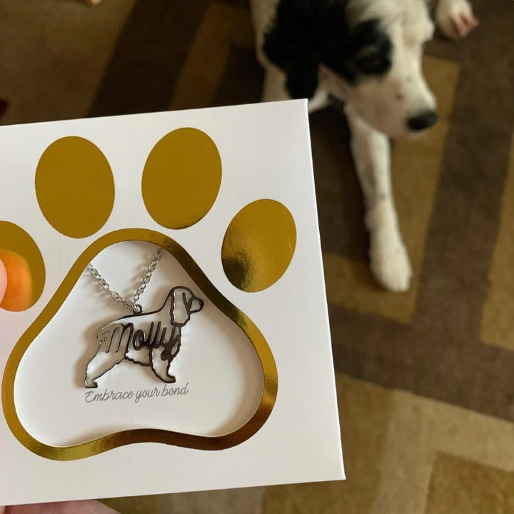 Dog Breed & Name Necklace