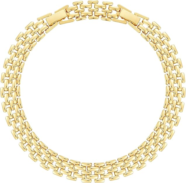 2pc 14k Chunky Link Anklets