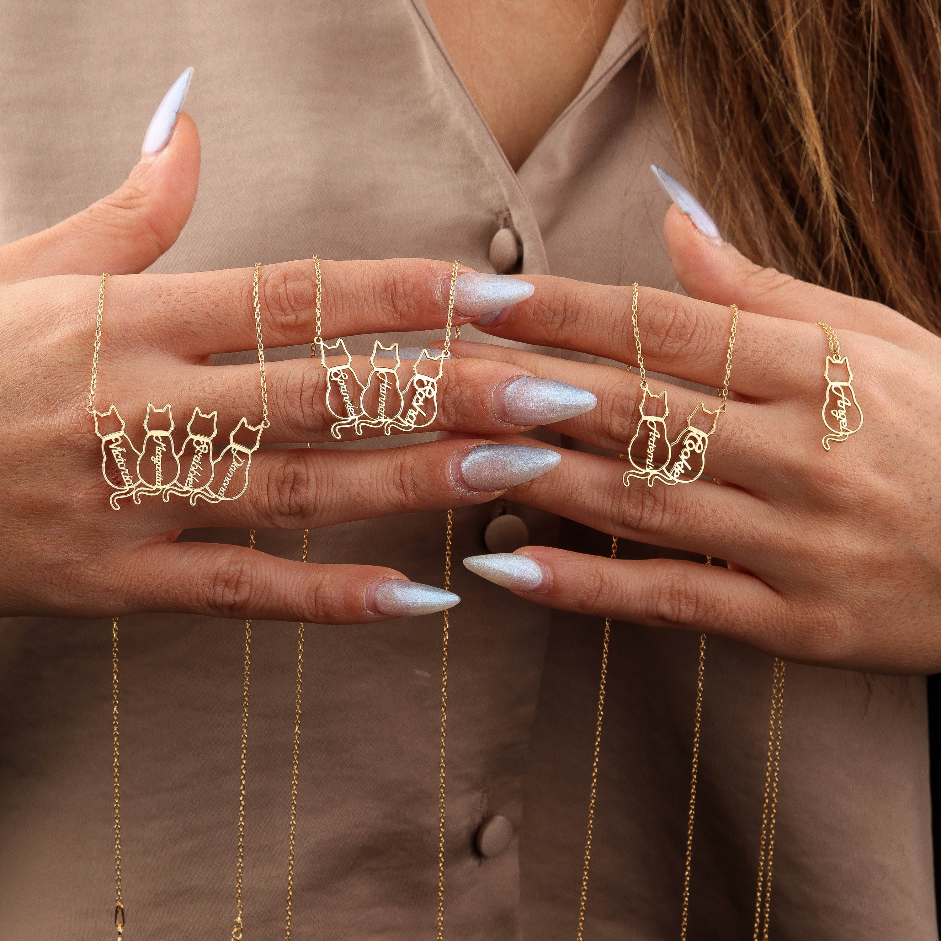 Personalized CAT Name Necklace