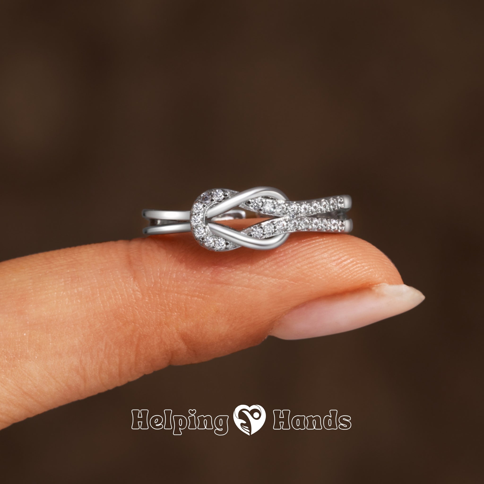 Elegant silver ring with twisted design

