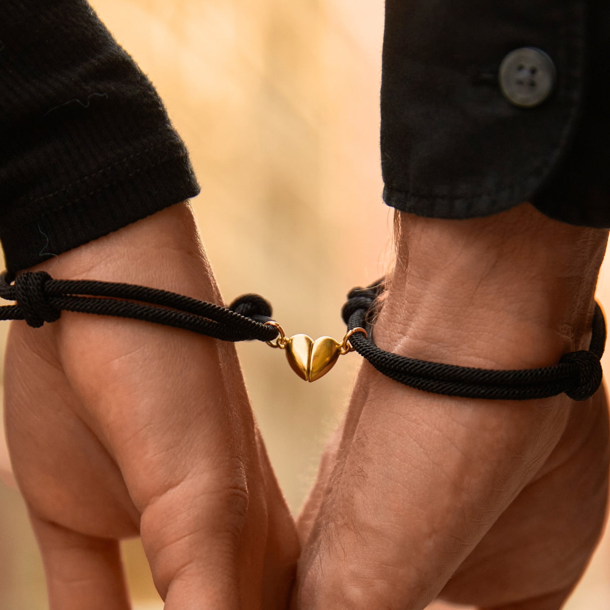 Partners Bracelets Set, stay connected to your partner with Magnetic stone bracelet 