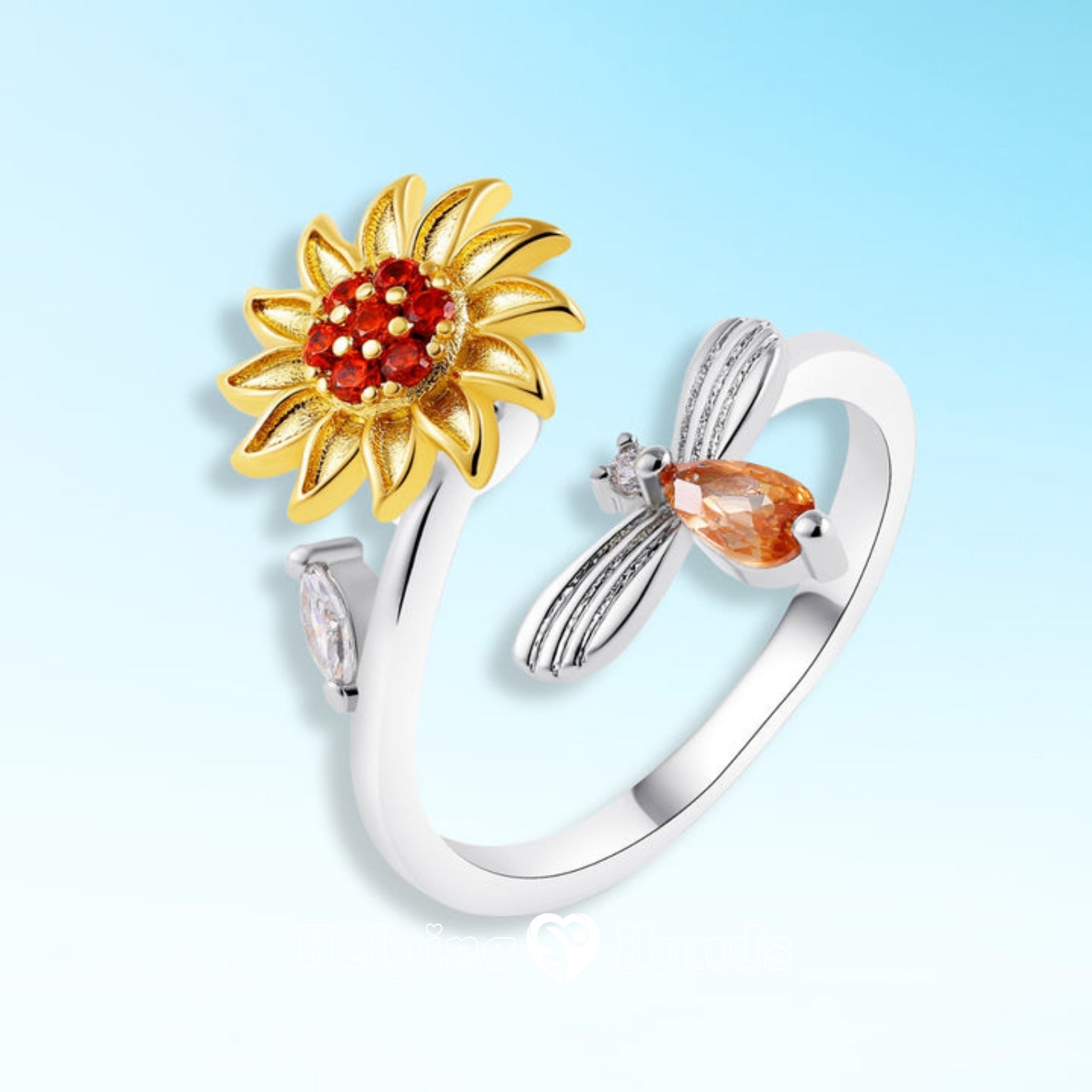 To My Daughter - Fidget Sunflower Ring