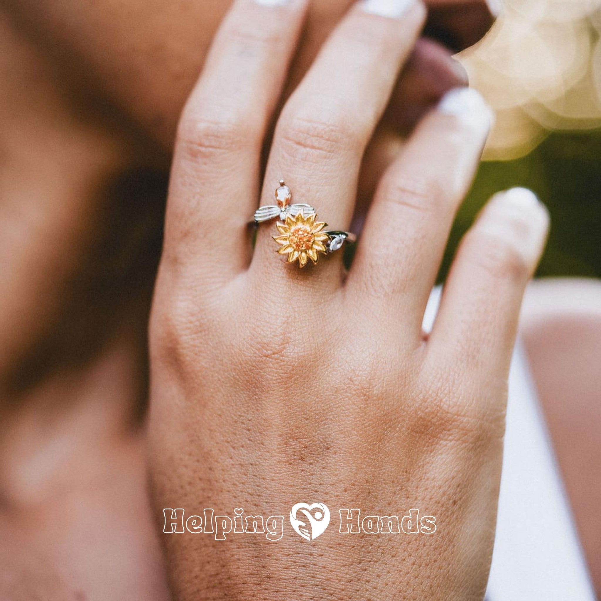 To My Daughter - Fidget Sunflower Ring