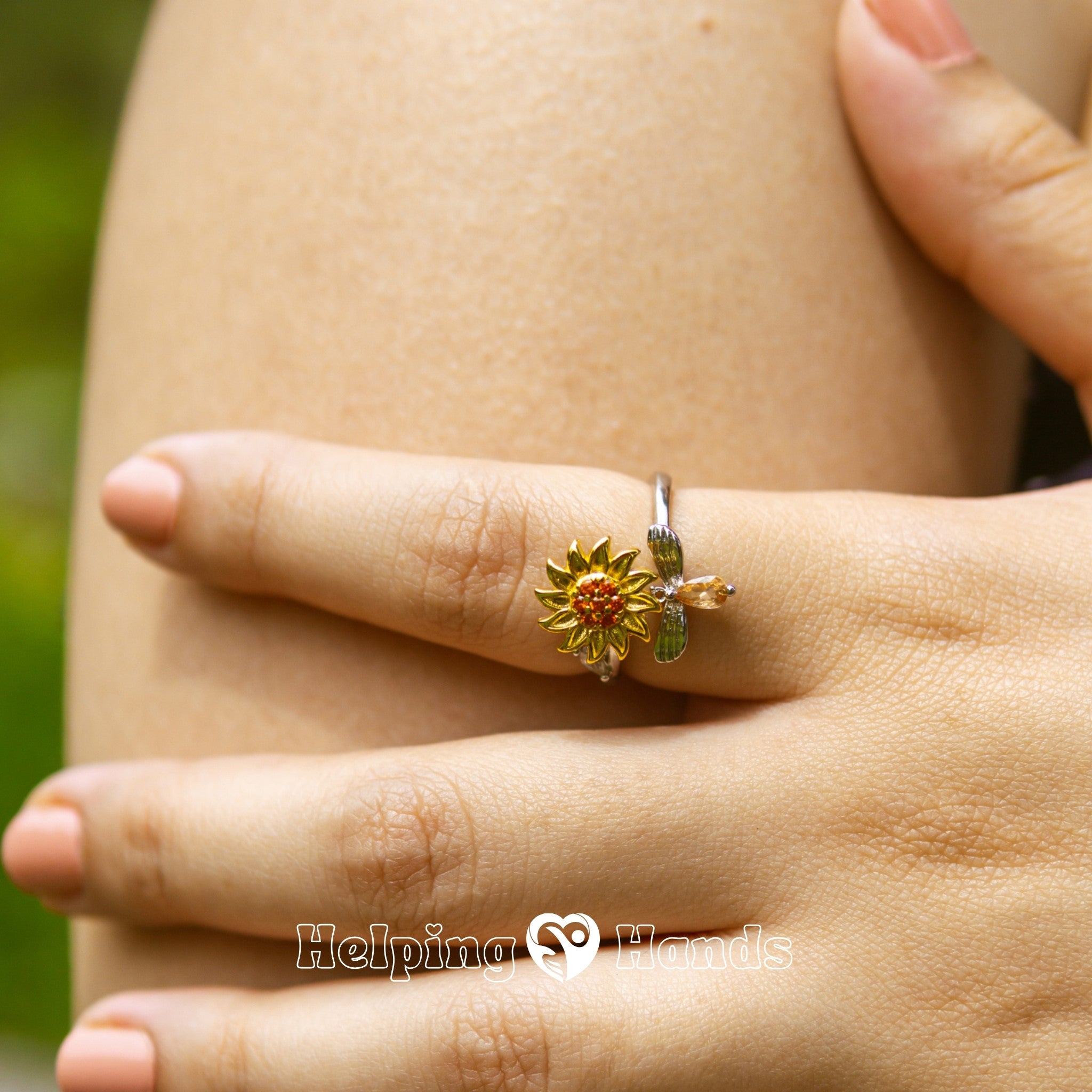 To My Daughter - Fidget Sunflower Ring