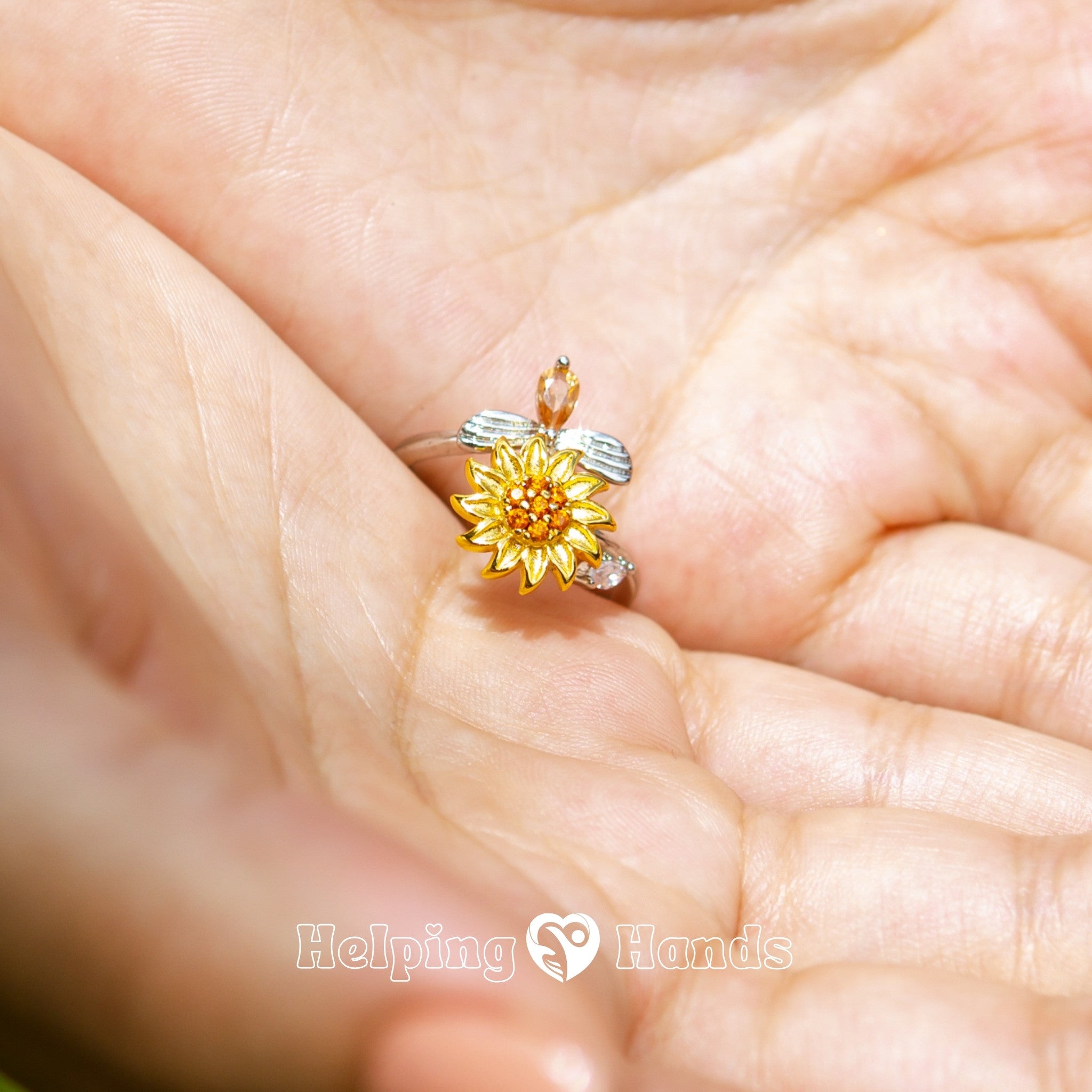 To My Daughter - Fidget Sunflower Ring