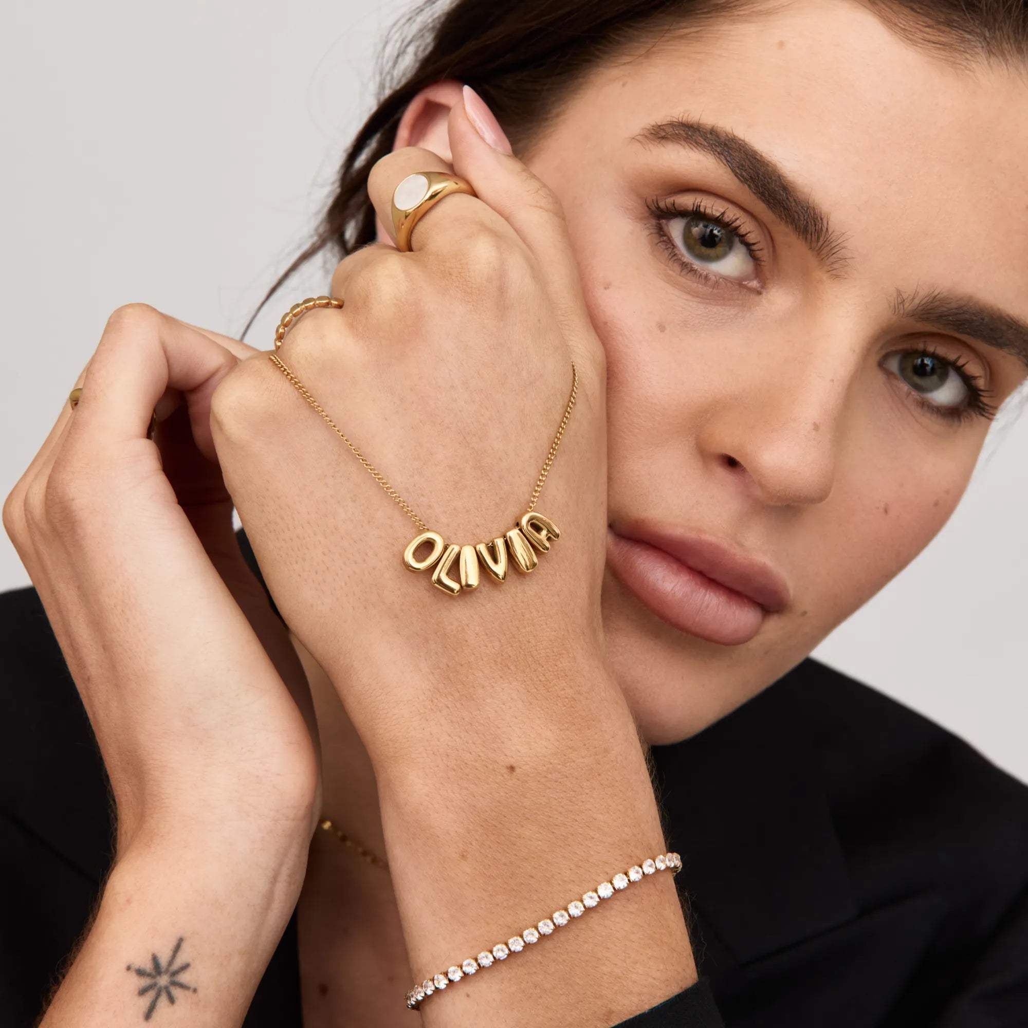 Bubble Custom Name Necklace