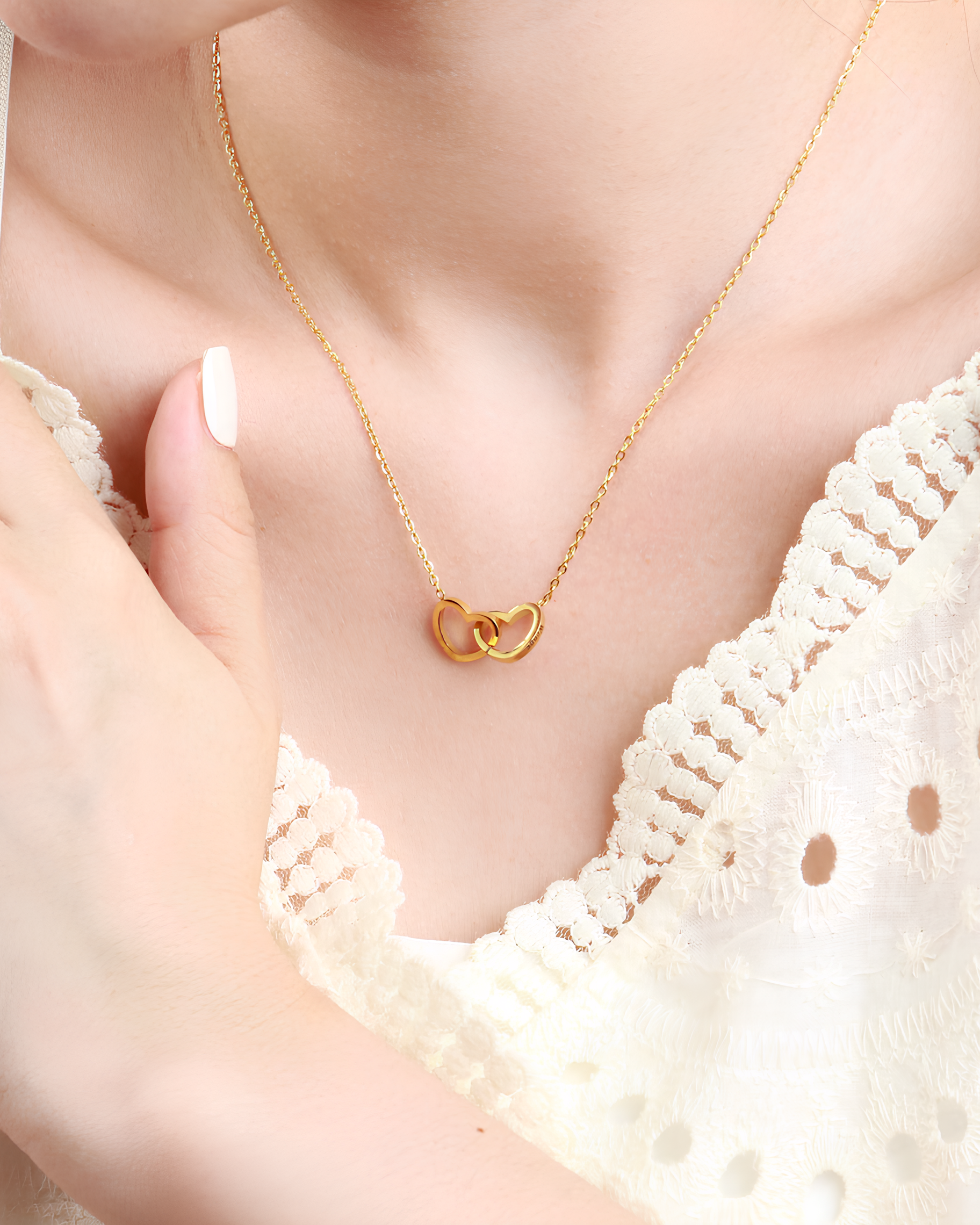 Original Preserved Rose Box & Premium Personalized Necklace