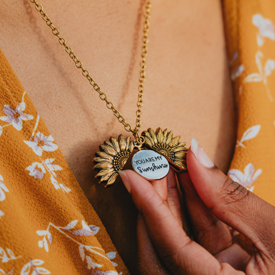 A stainless steel necklace