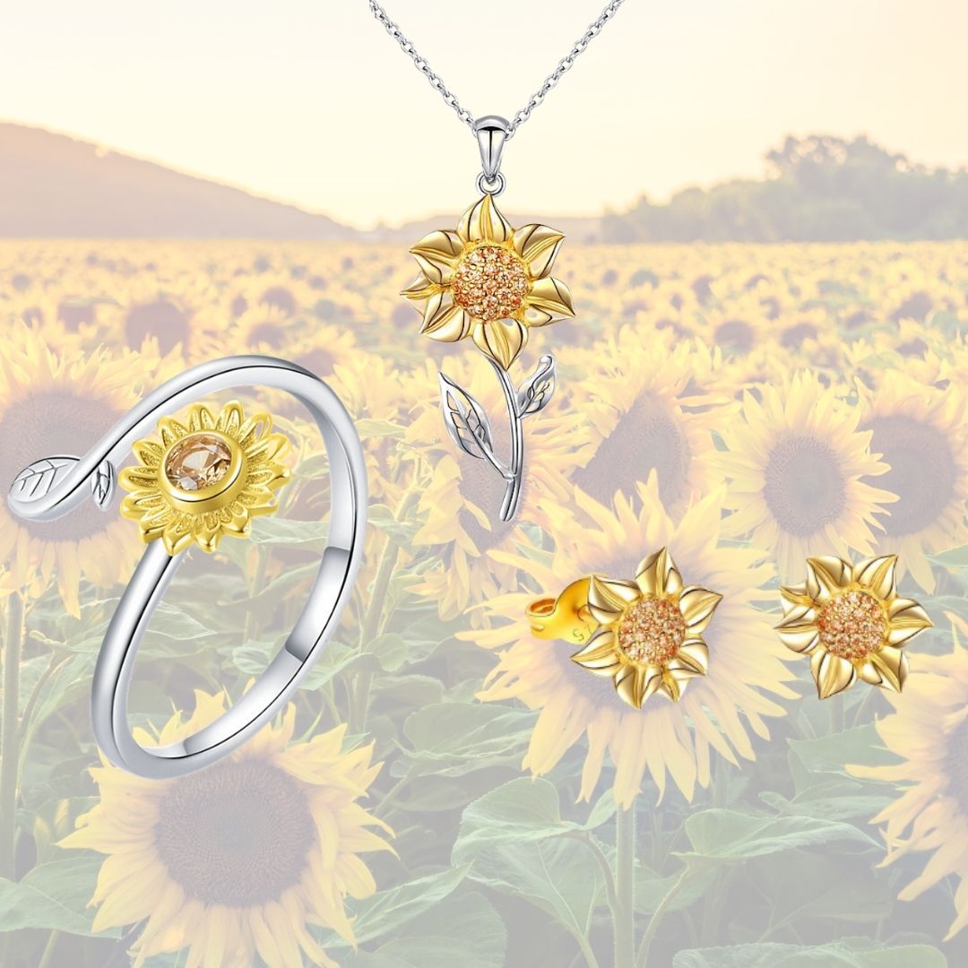 The Sunflower in Bloom Package | Stainless steel is a perfect gift for girlfriend, girlfriend, wife, sister, daughter, mother, bridesmaid and friends on Valentine's Day, Anniversary, Graduation, Birthday, Mother's Day, Wedding, Thanksgiving and Christmas.